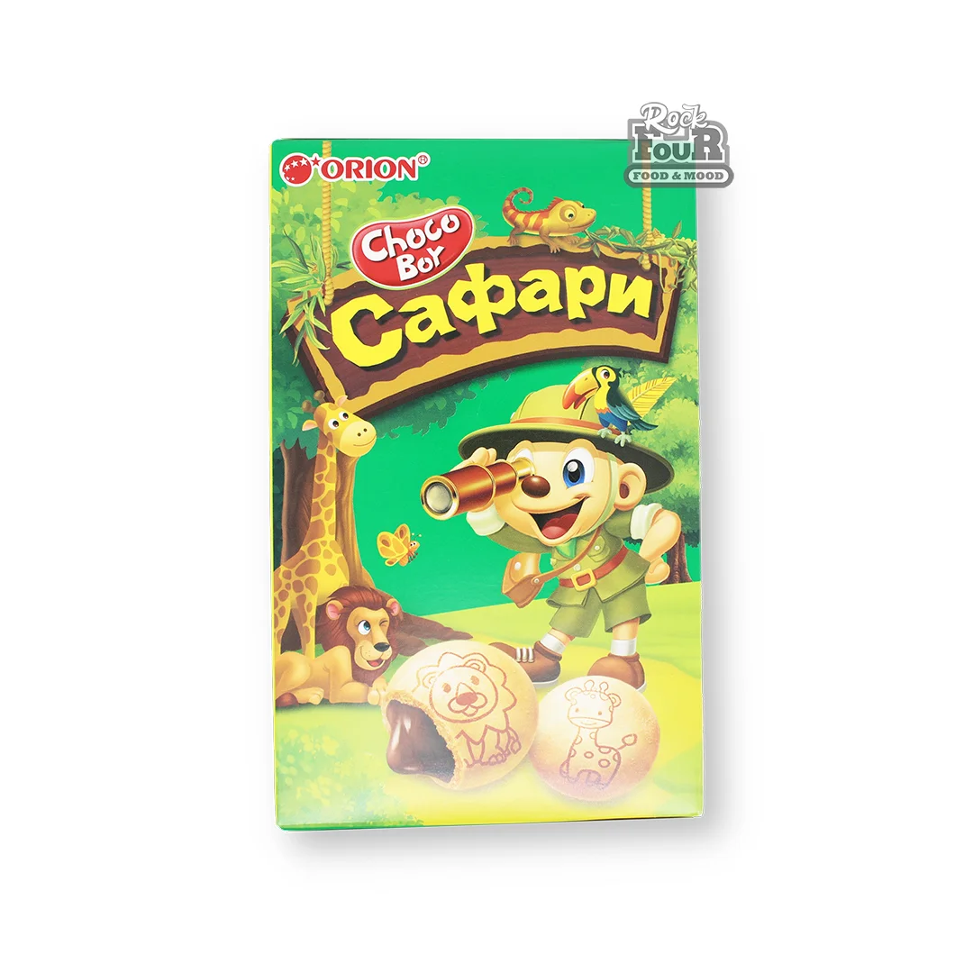 Biscuit "Orion Choco Boy Safari" with chocolate filling 42g